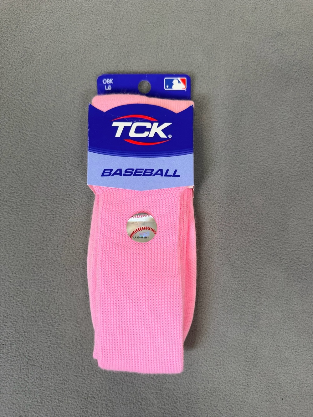 TCK  MLB Baseball Socks OTC Pink- Adult Large- NWT